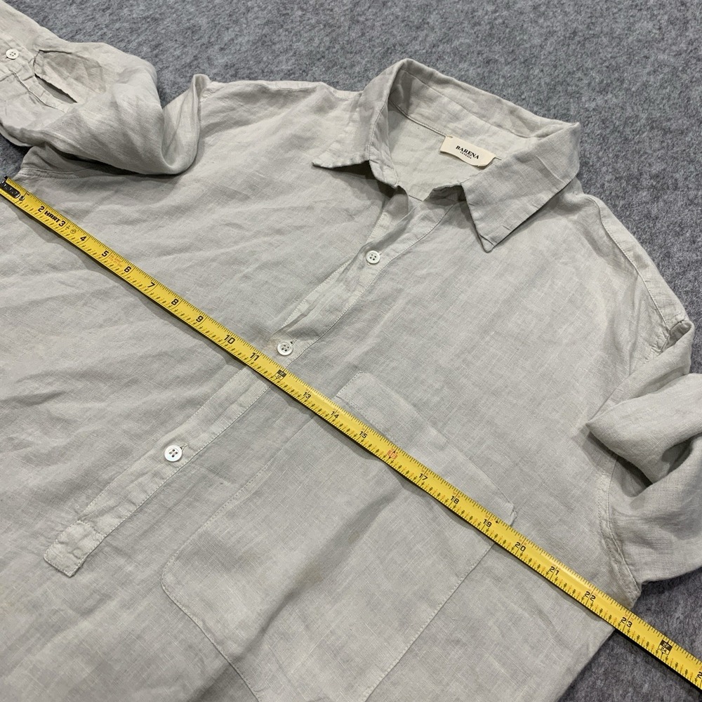 Barena Venezia Women's 100% Linen Shirt RELAXED FIT (ITALY Size 38) Size US 2 - Picture 10 of 15